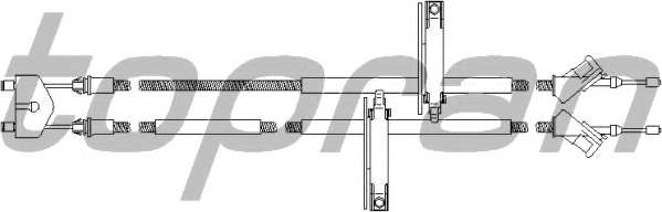 Трос, стояночная тормозная система