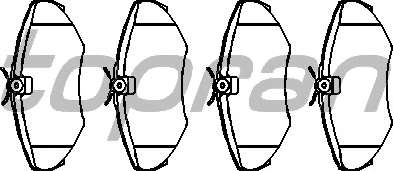 Комплект тормозных колодок, дисковый тормоз