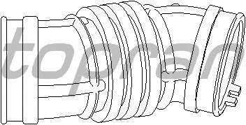 Рукав воздухозаборника, воздушный фильтр