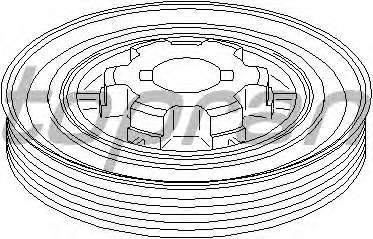 Ременный шкив, коленчатый вал