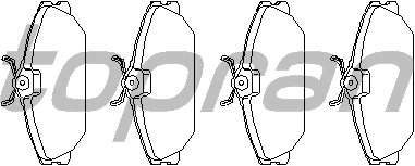 Комплект тормозных колодок, дисковый тормоз