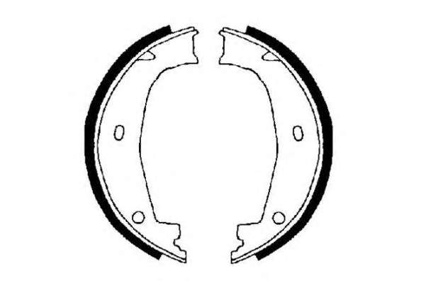 Комплект тормозных колодок, стояночная тормозная система