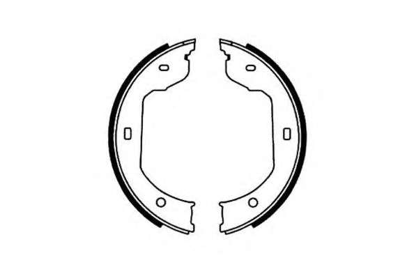 Комплект тормозных колодок, стояночная тормозная система