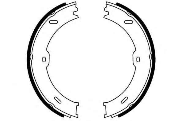 Комплект тормозных колодок. Комплект тормозных колодок, стояночная тормозная система