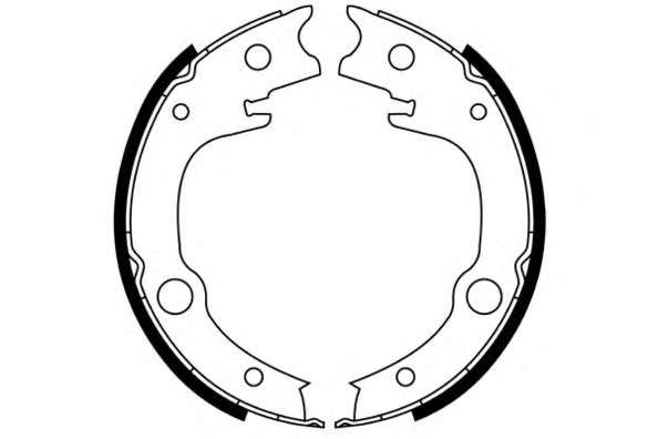 Комплект тормозных колодок. Комплект тормозных колодок, стояночная тормозная система