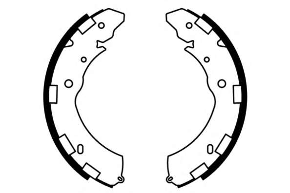 Комплект тормозных колодок. Комплект тормозных колодок, стояночная тормозная система