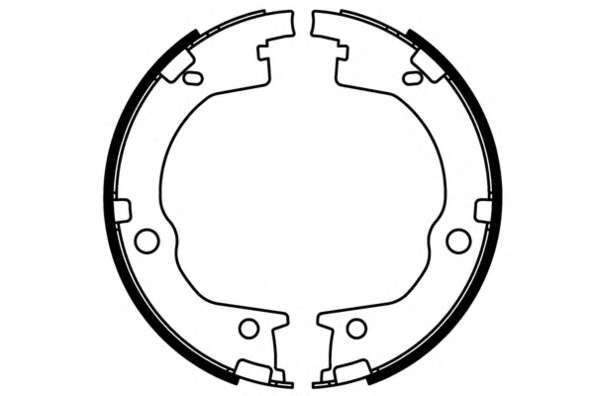 Комплект тормозных колодок. Комплект тормозных колодок, стояночная тормозная система