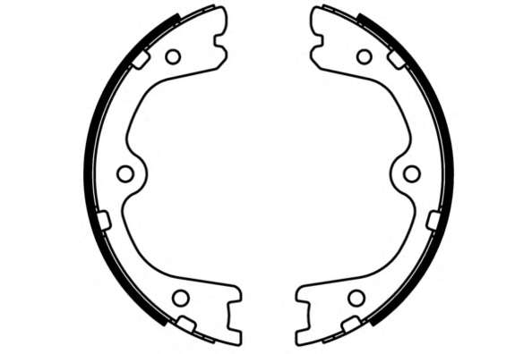 Комплект тормозных колодок. Комплект тормозных колодок, стояночная тормозная система