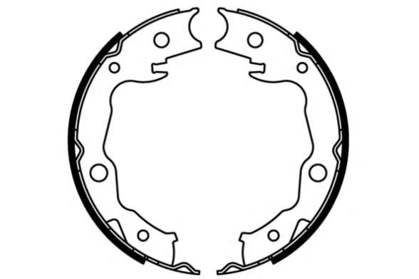 Комплект тормозных колодок. Комплект тормозных колодок, стояночная тормозная система