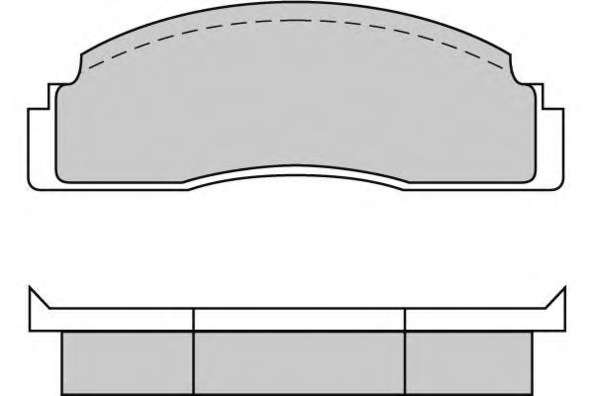 Комплект тормозных колодок, дисковый тормоз