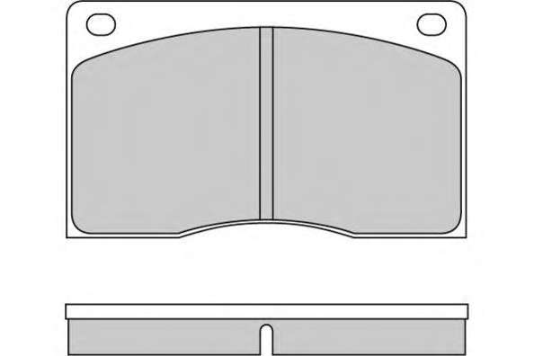 Комплект тормозных колодок, дисковый тормоз