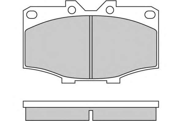Комплект тормозных колодок, дисковый тормоз