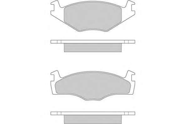 Комплект тормозных колодок, дисковый тормоз