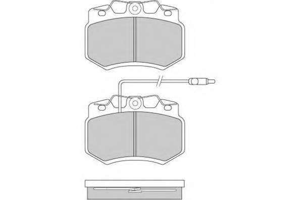 Комплект тормозных колодок, дисковый тормоз