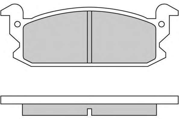 Комплект тормозных колодок, дисковый тормоз