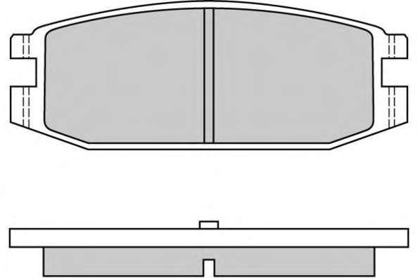 Комплект тормозных колодок, дисковый тормоз
