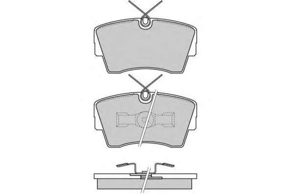 Комплект тормозных колодок, дисковый тормоз