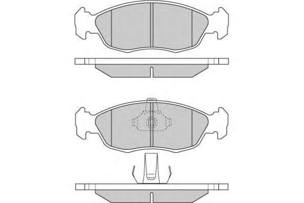 Гальмівні колодки, дискове гальмо (набір)
