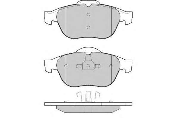 Гальмівні колодки дискові  перед. Renault Laguna II 1.8 16V /1.9cDi/2.0/2.2 01-