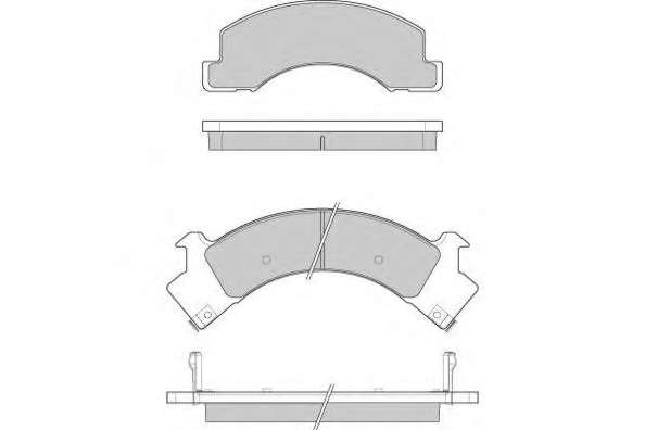 Комплект тормозных колодок, дисковый тормоз
