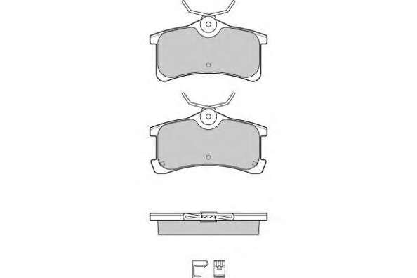 Комплект тормозных колодок, дисковый тормоз