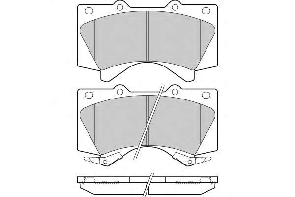 Комплект тормозных колодок, дисковый тормоз