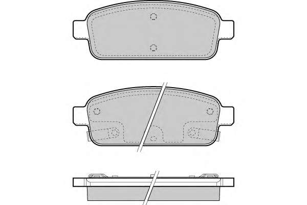 Комплект тормозных колодок, дисковый тормоз