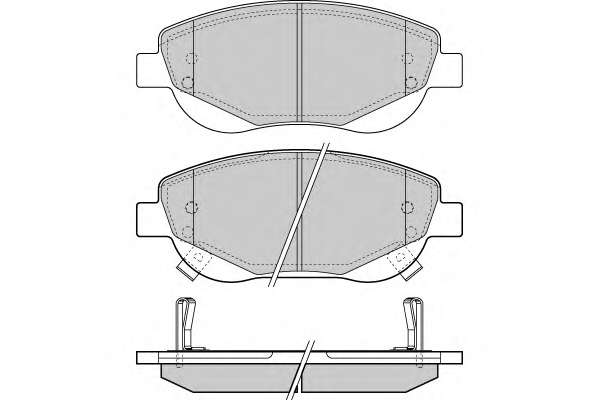 Комплект тормозных колодок, дисковый тормоз