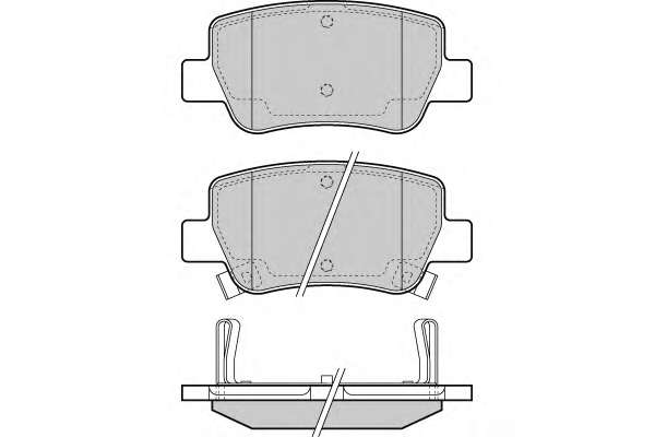 Комплект тормозных колодок, дисковый тормоз