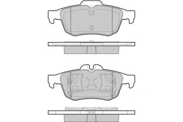 Комплект тормозных колодок, дисковый тормоз