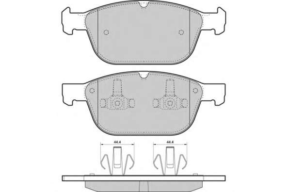 Комплект тормозных колодок, дисковый тормоз