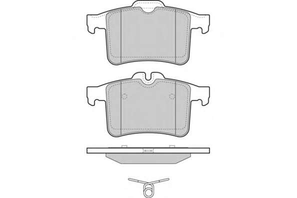 Комплект тормозных колодок, дисковый тормоз