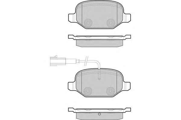 Комплект тормозных колодок, дисковый тормоз