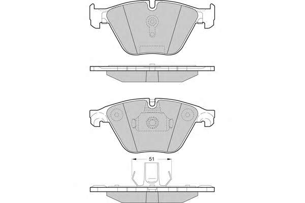 Комплект тормозных колодок, дисковый тормоз