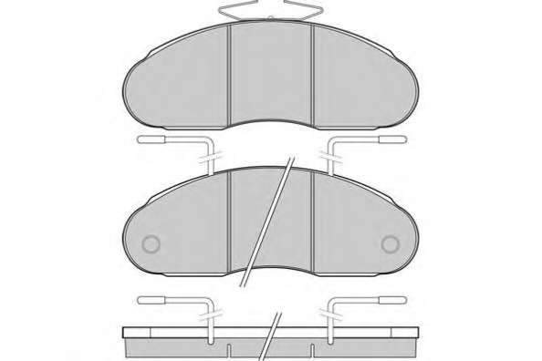 Комплект тормозных колодок, дисковый тормоз