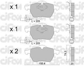 Гальмівні колодки пер. Passat B5/Audi A4/A6 00-05