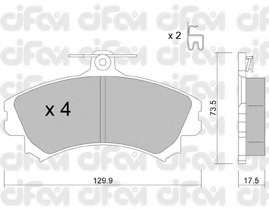 Гальмівні колодки пер. Mitsubishi Colt/Volvo S40/V40 1.1-2.0 i/TD 95- (TRW)