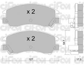 Комплект тормозных колодок, дисковый тормоз