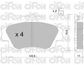 Гальмівні колодки пер. S40/V40 95-04