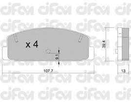 Гальмівні колодки зад. Mazda 323/626 94-04 (akebono)
