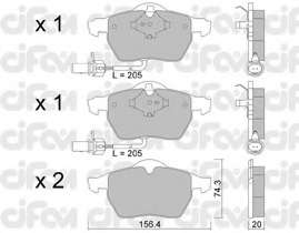 Гальмівні колодки пер. Passat B5/Audi A4/A6 00-05