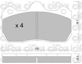 Комплект тормозных колодок, дисковый тормоз