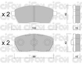 Комплект тормозных колодок, дисковый тормоз