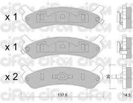 Комплект тормозных колодок, дисковый тормоз