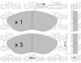 Гальмівні колодки пер. Jumper/Ducato/Boxer 06- (1.1-1.5t)