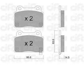 Комплект тормозных колодок, дисковый тормоз