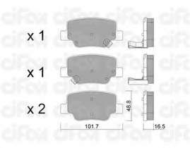 Комплект тормозных колодок, дисковый тормоз