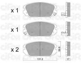 Гальмівні колодки пер. Civic/Sonata/Tucson (04-13)