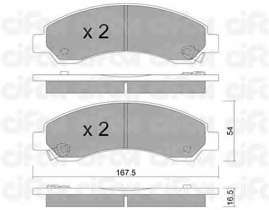 Комплект тормозных колодок, дисковый тормоз