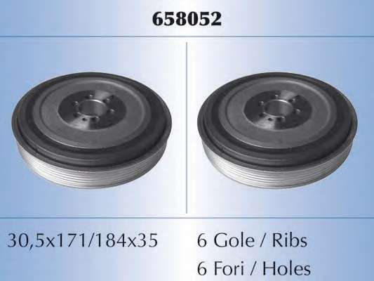 Ременный шкив, коленчатый вал
